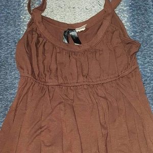 Super cute and comfy brown flowy tank